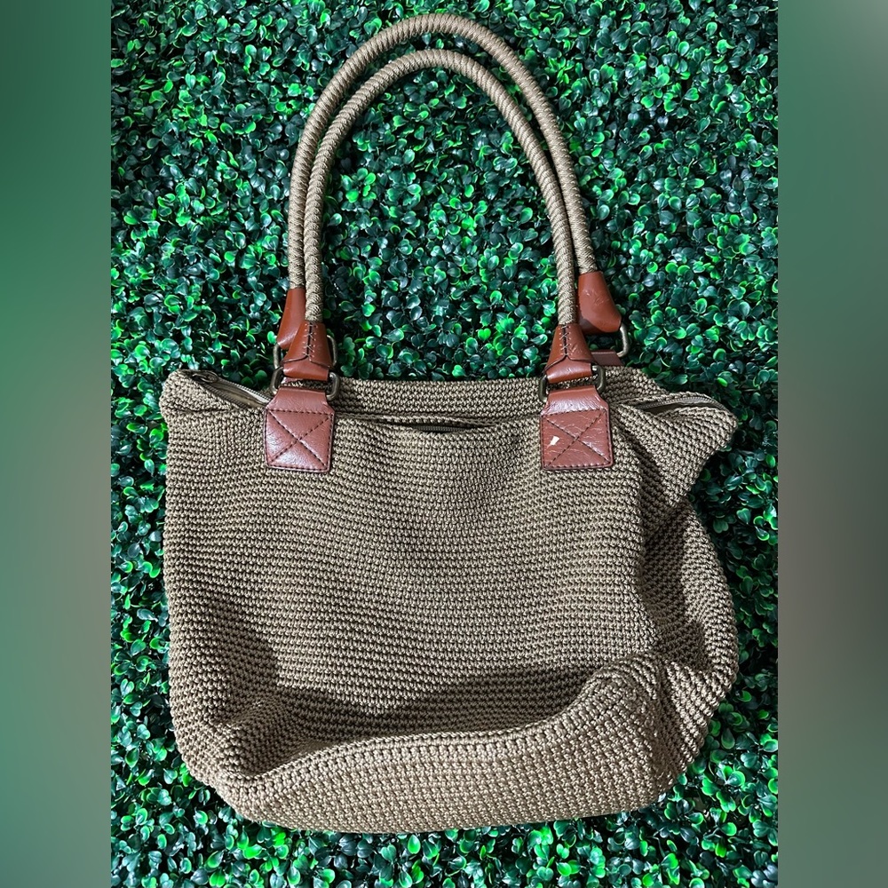 The Sak Bags | The Sak Brown Crochet Knit Handbag 2 Straps | Color: Brown